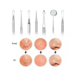 مجموعه ابزار پاک‌سازی پوست کیو وای اچ مدل derm-3198 بسته7عددی