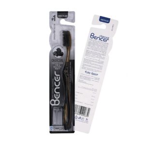 مسواک بنسر مدل Golden-Charcoal با برس متوسط